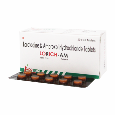 Loratadine 5 MG & Ambroxal 60 MG (LORICH-AM TABLET )